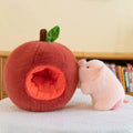 piglet in a peach cute kawaii aesthetic plush toy set