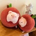 piglet in a peach cute kawaii aesthetic plush toy set