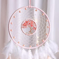 pink feather soft girl aesthetic wall hanging dream catcher decor