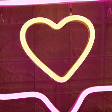 cute pink color like button shaped wall neon sign with acrylic plate base roomtery