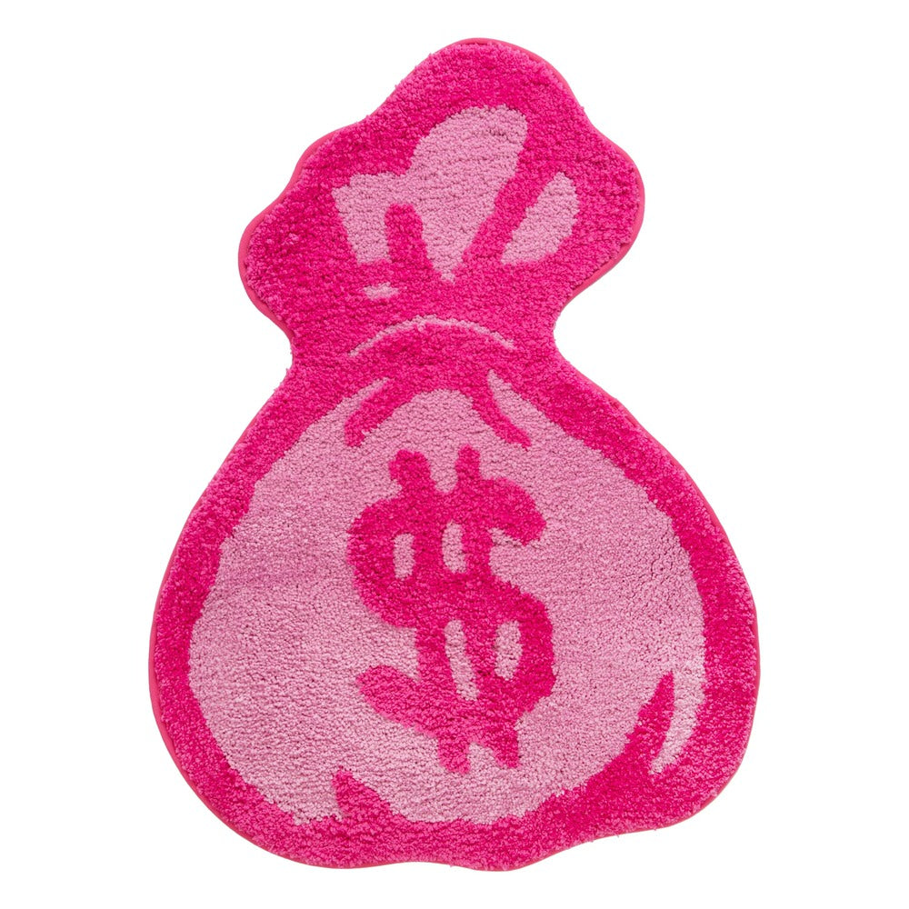 Pink Money Bag Tufted Accent Rug | Baddie Girl Rug - roomtery