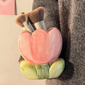 Pink ceramic tulip shaped ceramic pen