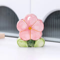 Pink ceramic tulip shaped ceramic pen