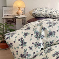 vintage plum tree print aesthetic bedding duvet cover set room decor roomtery