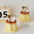 pudding shaped desktop organizer pen cup storage