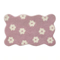 purple avender blossom tufted rug