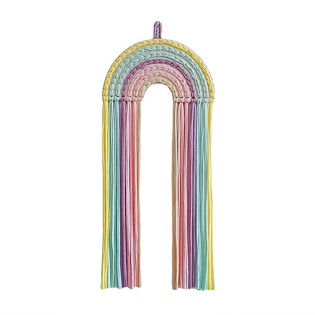 rainbow wall hanging hairpin storage