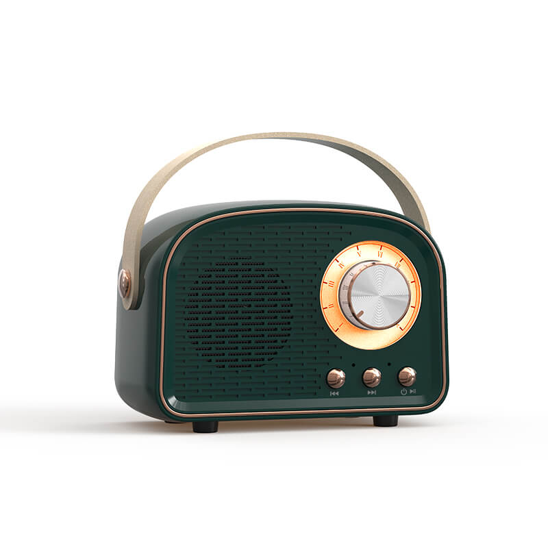 retro radio round shape vintage bluetooth speaker roomtery