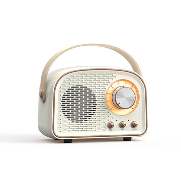 retro radio round shape vintage bluetooth speaker roomtery