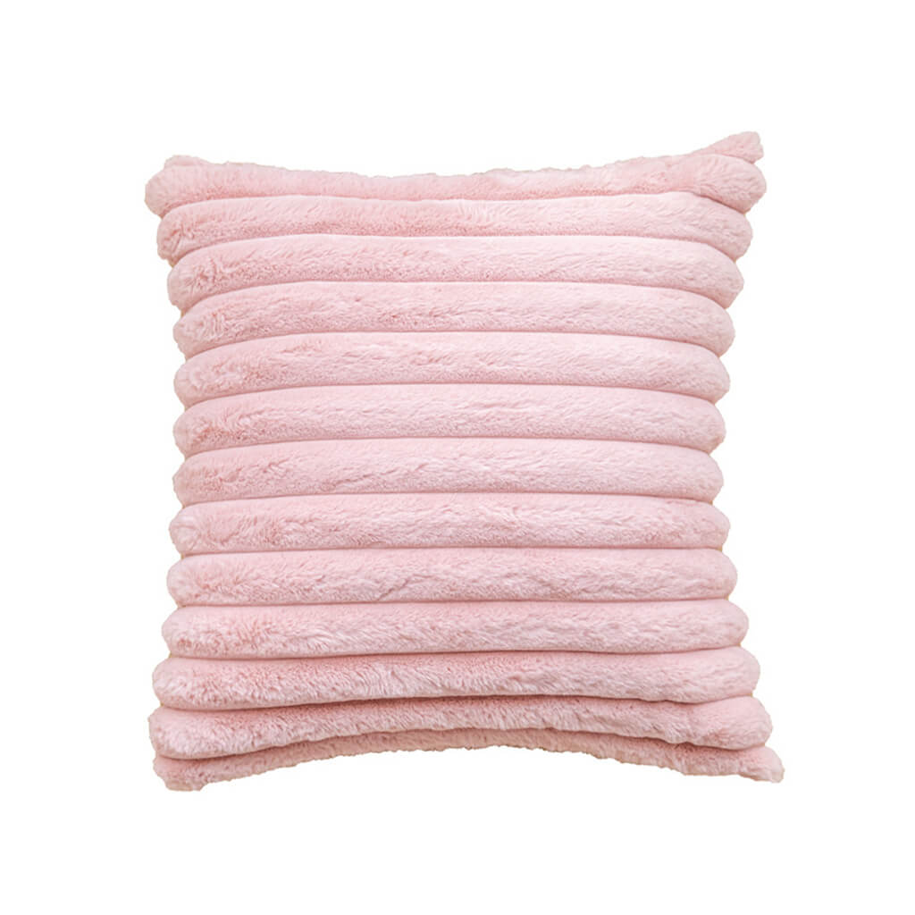 ribbed velvet fluffy throw pillow cover