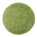riund fluffy green rug