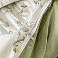 sage green aesthetic bedding duvet cover set floral print roomtery bedroom decor