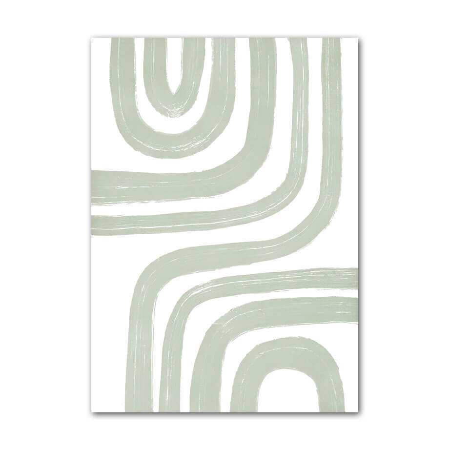 sage green aesthetic gallery wall art canvas poster roomtery