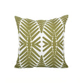 sage green embroidery throw pillow cover