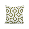 sage green embroidery throw pillow cover