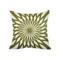 sage green embroidery throw pillow cover