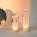 coquette aesthetic shiny candle led night light 