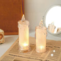 coquette aesthetic shiny candle led night light 