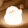 cute shy chicken shaped kawaii aesthetic night light roomtery