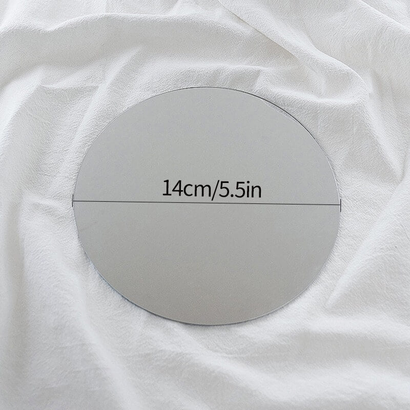 simple shape plain acrylic round mirror roomtery