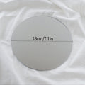 simple shape plain acrylic round mirror roomtery