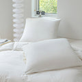 plain solid color white cotton bedding duvet color and pillow sham set roomtery