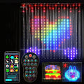 smart rgb curtain fairy led lights 3 x 3 meters