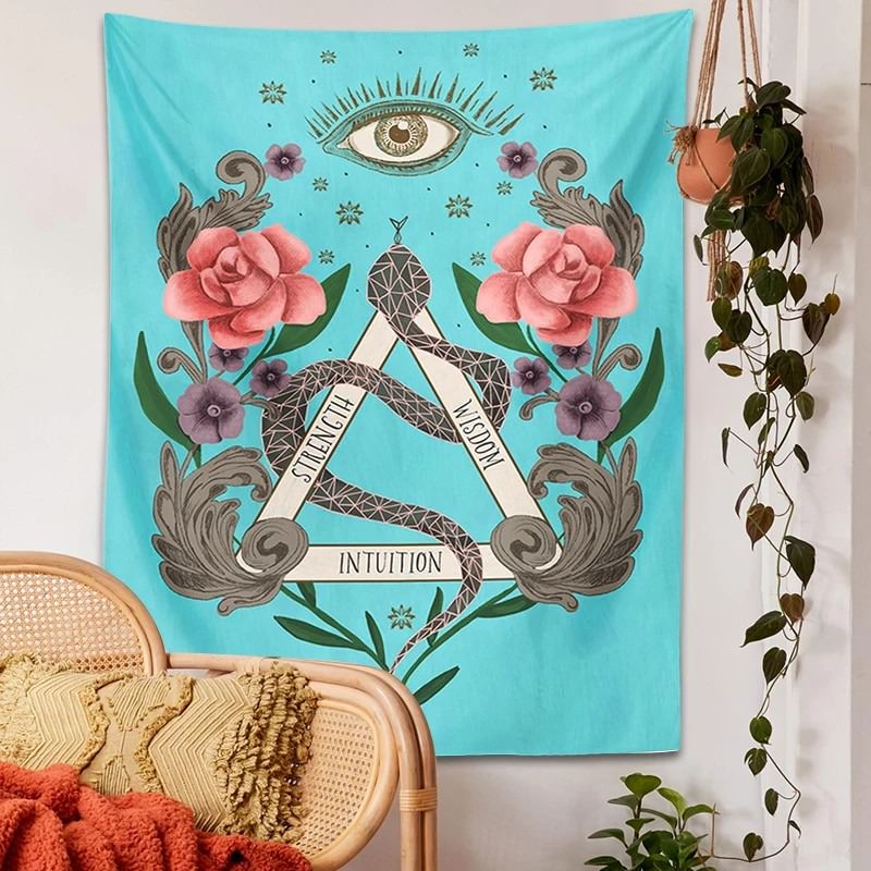 Strength tarot card tapestry hot sale