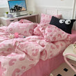 Sweet Girl Pink Leopard Print Bedding Set