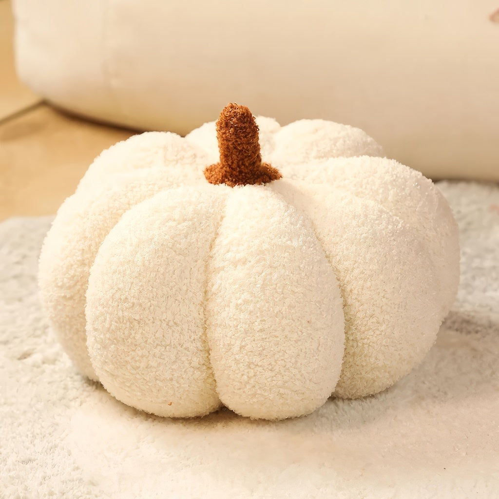 Soft Plush Pumpkin Pillow Cushion Sofa Living Room Bay Window Decor Indoor Toy - Brown main image 1