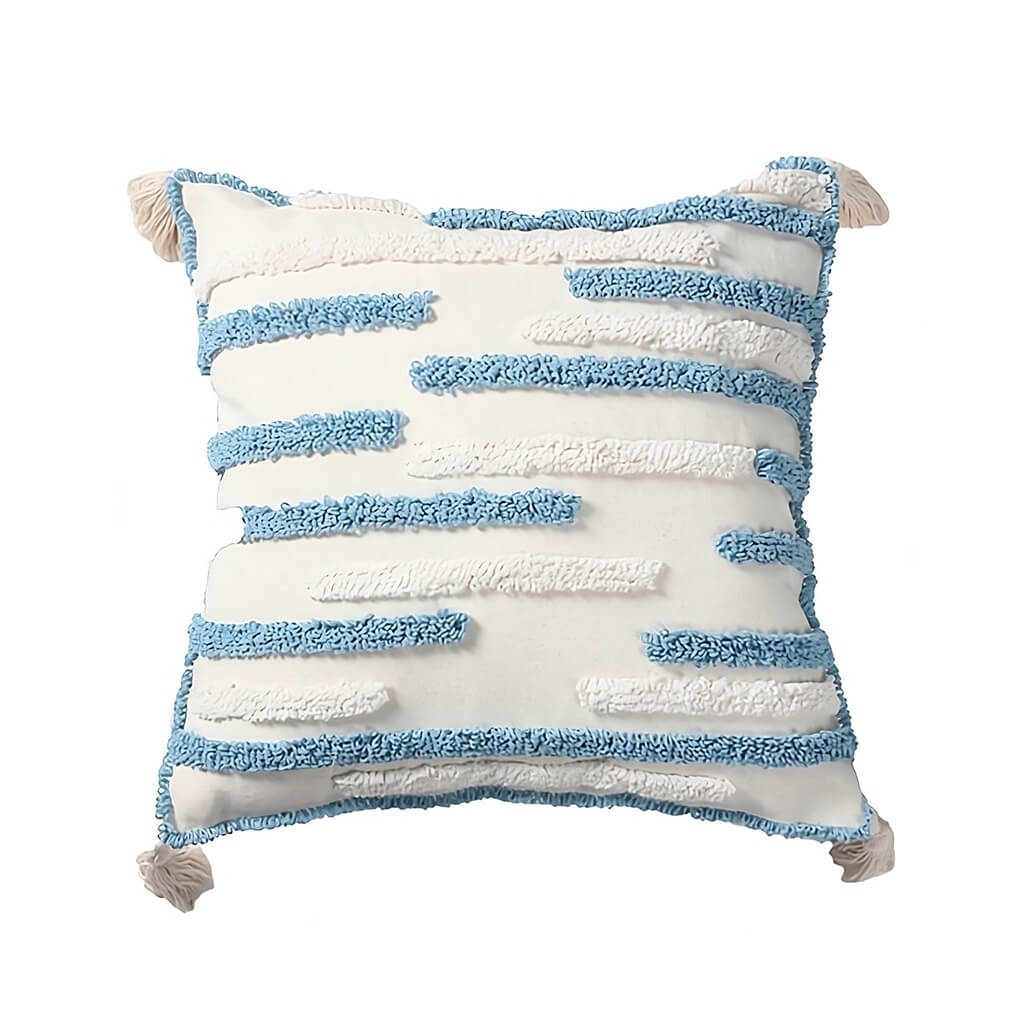 textured tufted stripe throw pillow cover