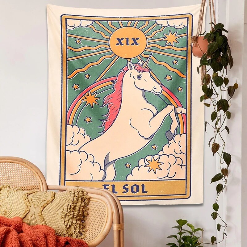 The sun tarot online card tapestry