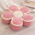 thick plush pastel color flower shaped decorative throw pillow aesthetic room decor roomtery