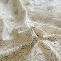 thin outline floral print bedding duvet cover set in brown shades