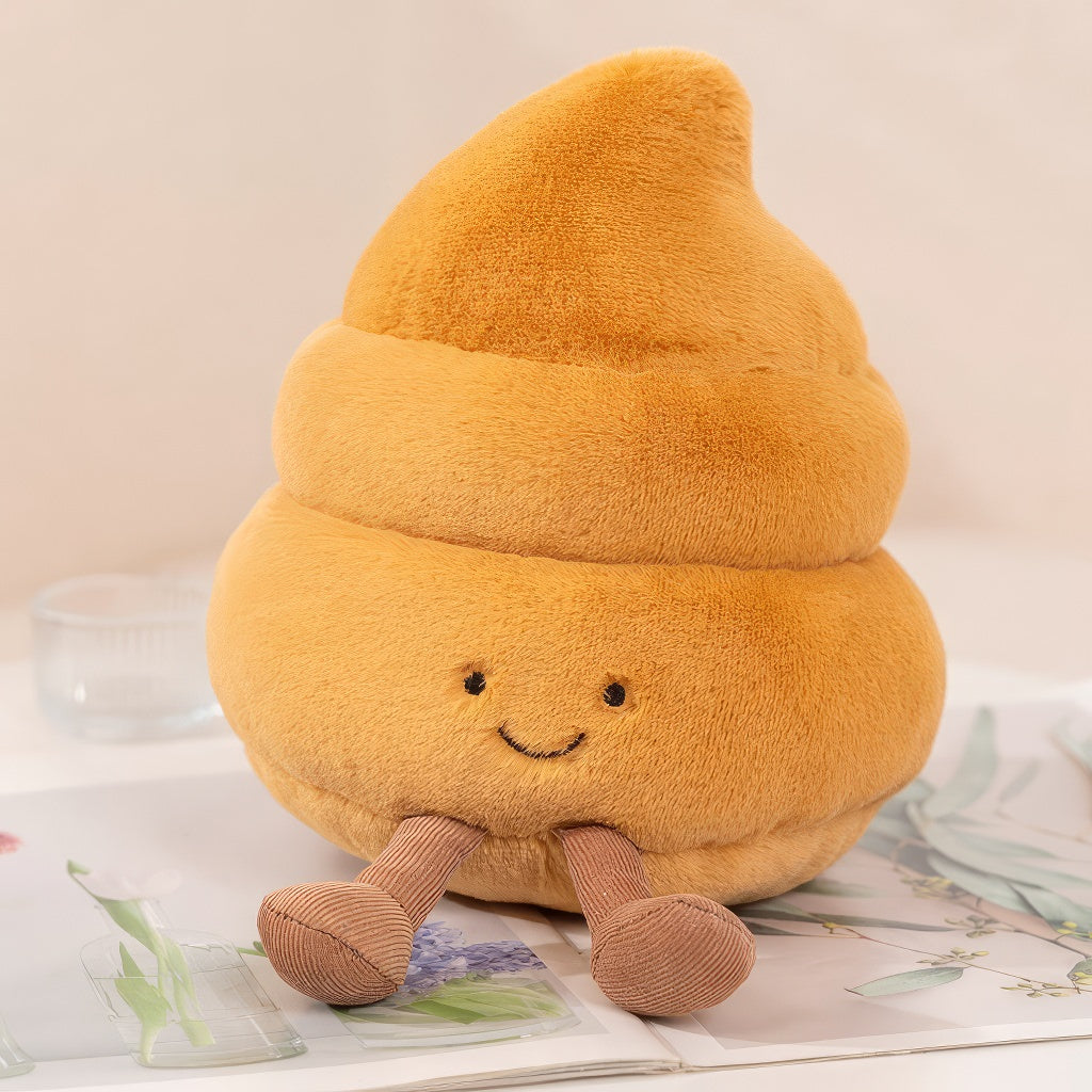 cute brown swoop of poop kawaii plush toy