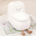 happy toilet plush faux fur aesthetic toy