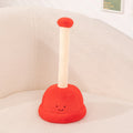 happy red plunger funny and kawaii aesthetic plush toy