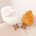 happy toilet plush faux fur aesthetic toy