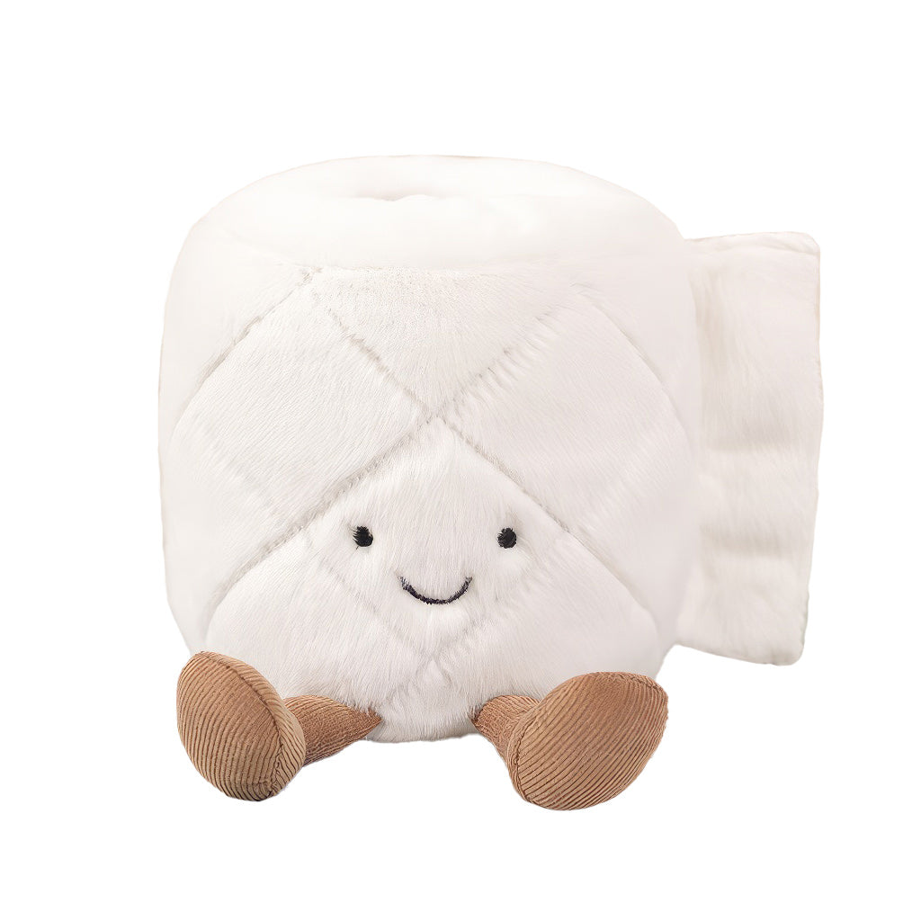 cute toilet paper shaped aesthetic kawaii plush toy