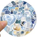 bluecore aesthetic themed sticker pack