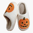 Spooky Pumkin Soft Plush House Slippers