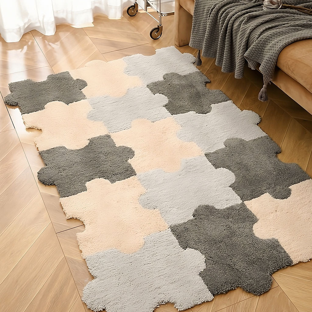 tufted puzzle assembly rug