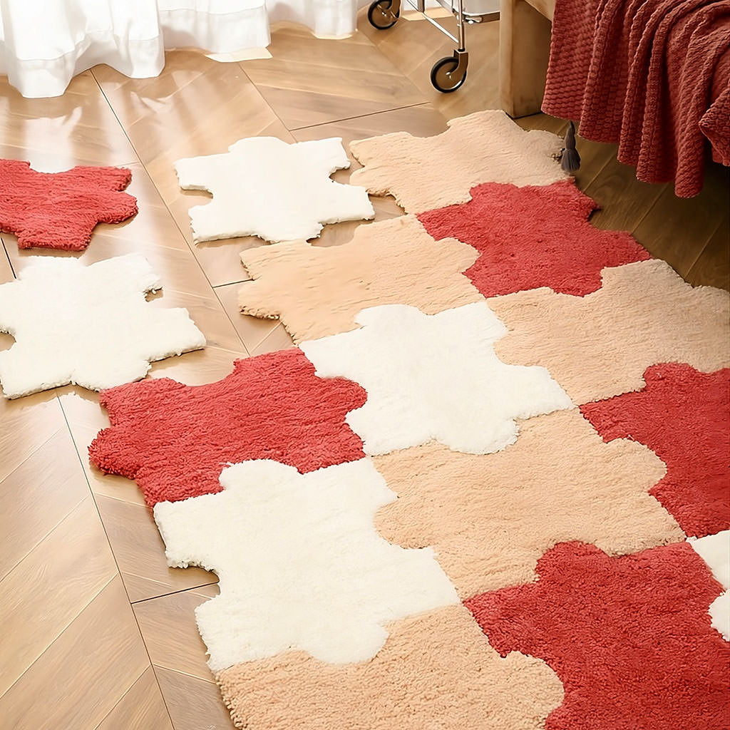 tufted puzzle assembly rug