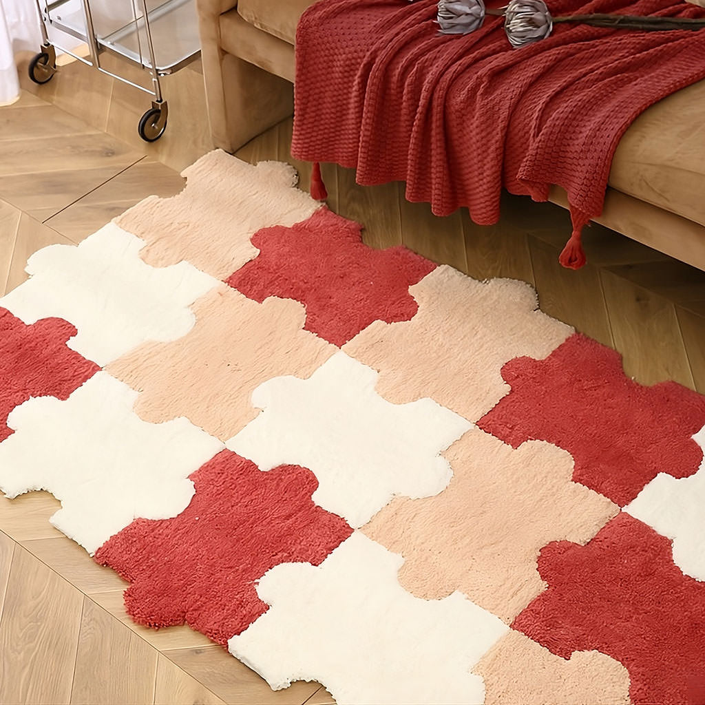 tufted puzzle assembly rug