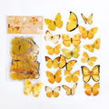 vintage coquette aesthetic 40 pcs pack of butterfly shaped decorative stickers