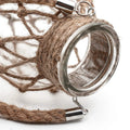 hanging glass jar with jute rope cross cottagecore aesthetic room decor roomtery