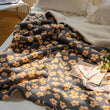 Vintage Chamomiles Fluffy Blanket