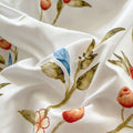 vintage aesthetic bedding duvet cover set red berries print roomtery bedroom decor 