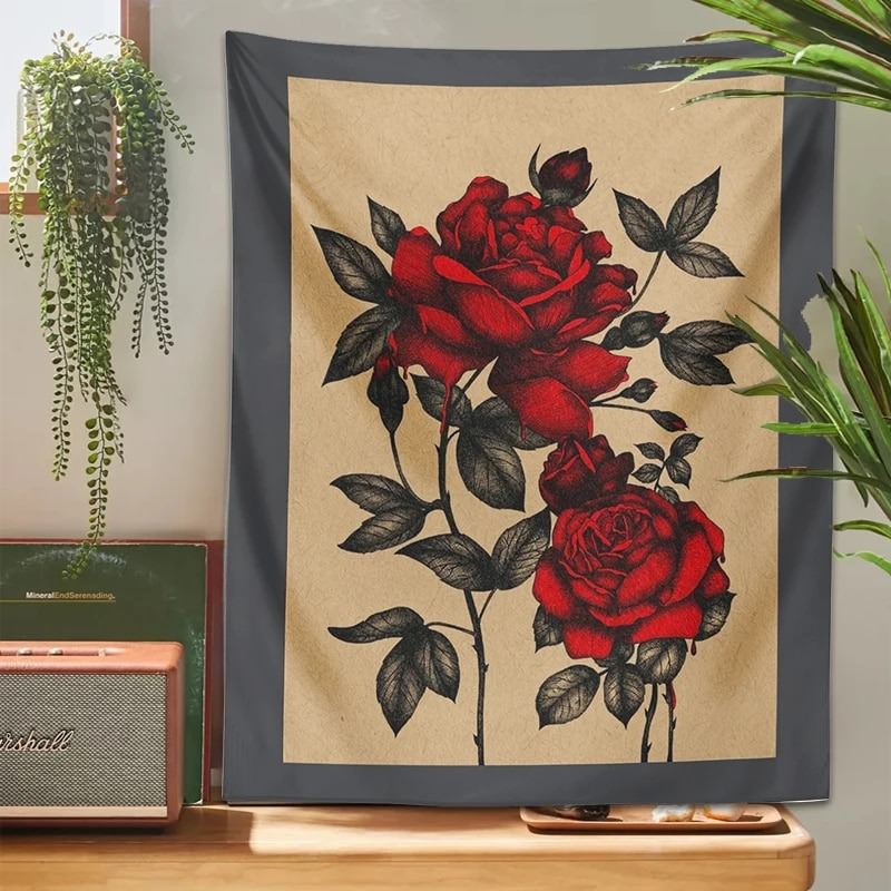 Black rose online tapestry