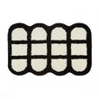 Waffle Lattice Black & White Tufted Rug